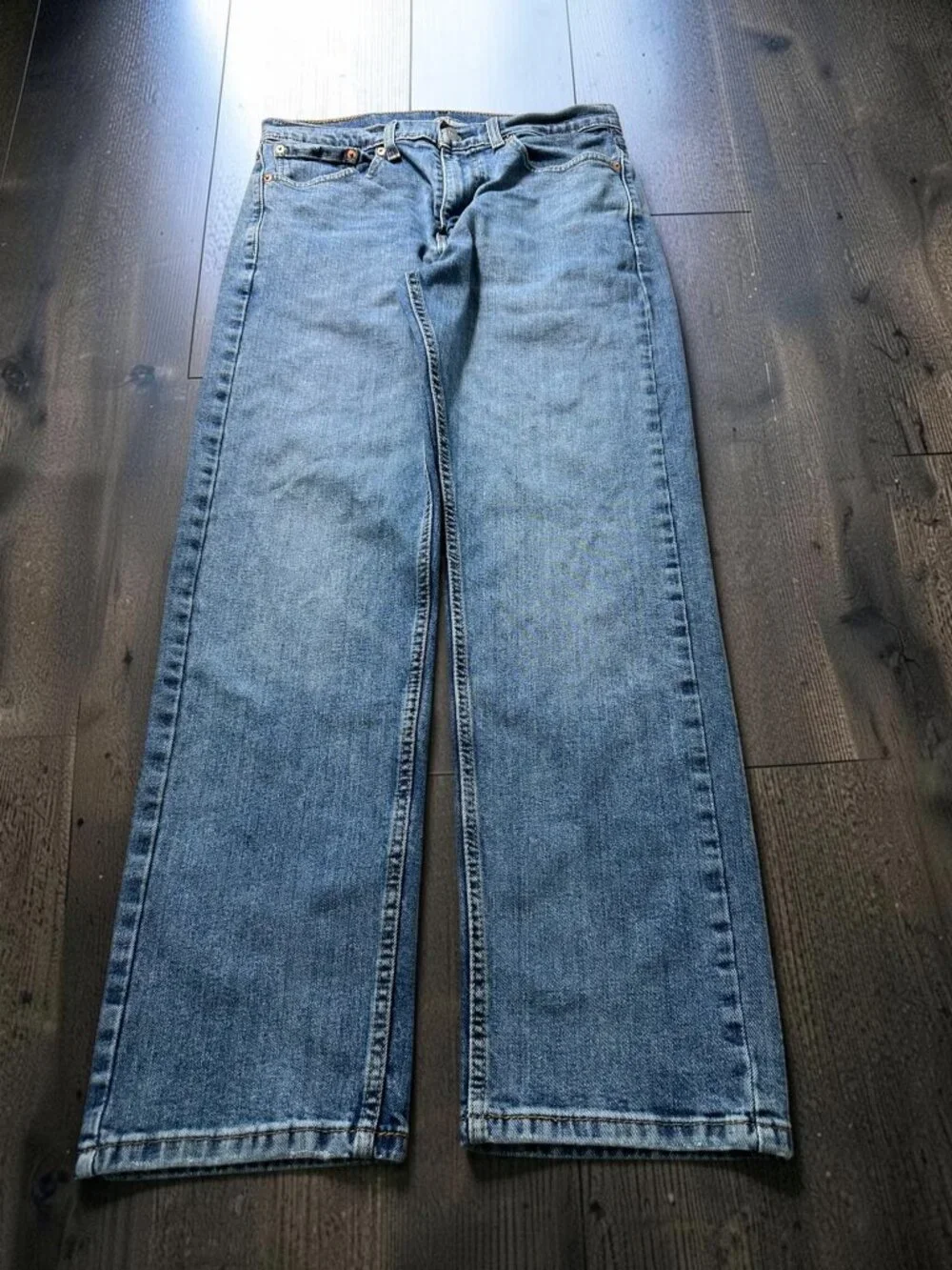 Levi’s 505 Jeans Men’s 32x30 Blue Solid Regular Fit Y2K